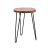 Casa Decor Acacia Wood Live Edge Slab Table on Steel Hairpin Legs (Brown)